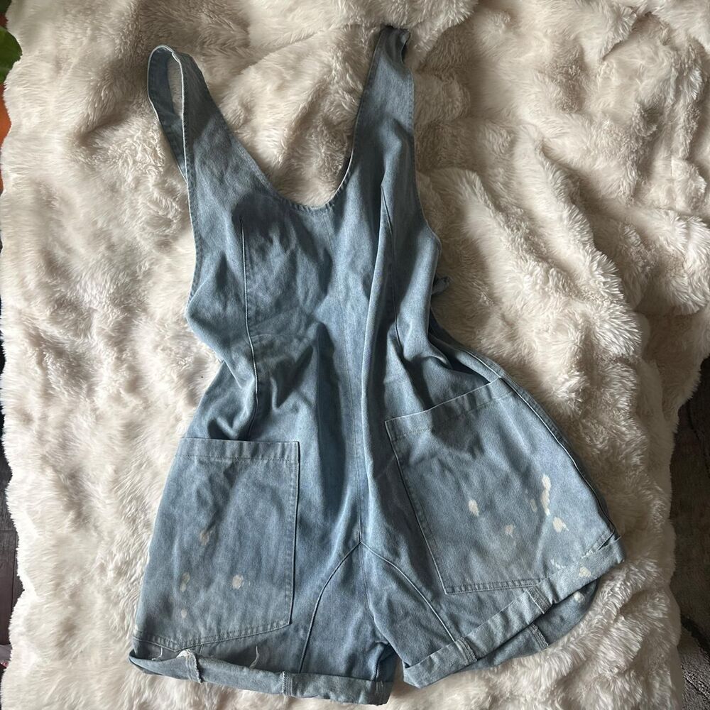 Bibi Women's Blue Denim Romper